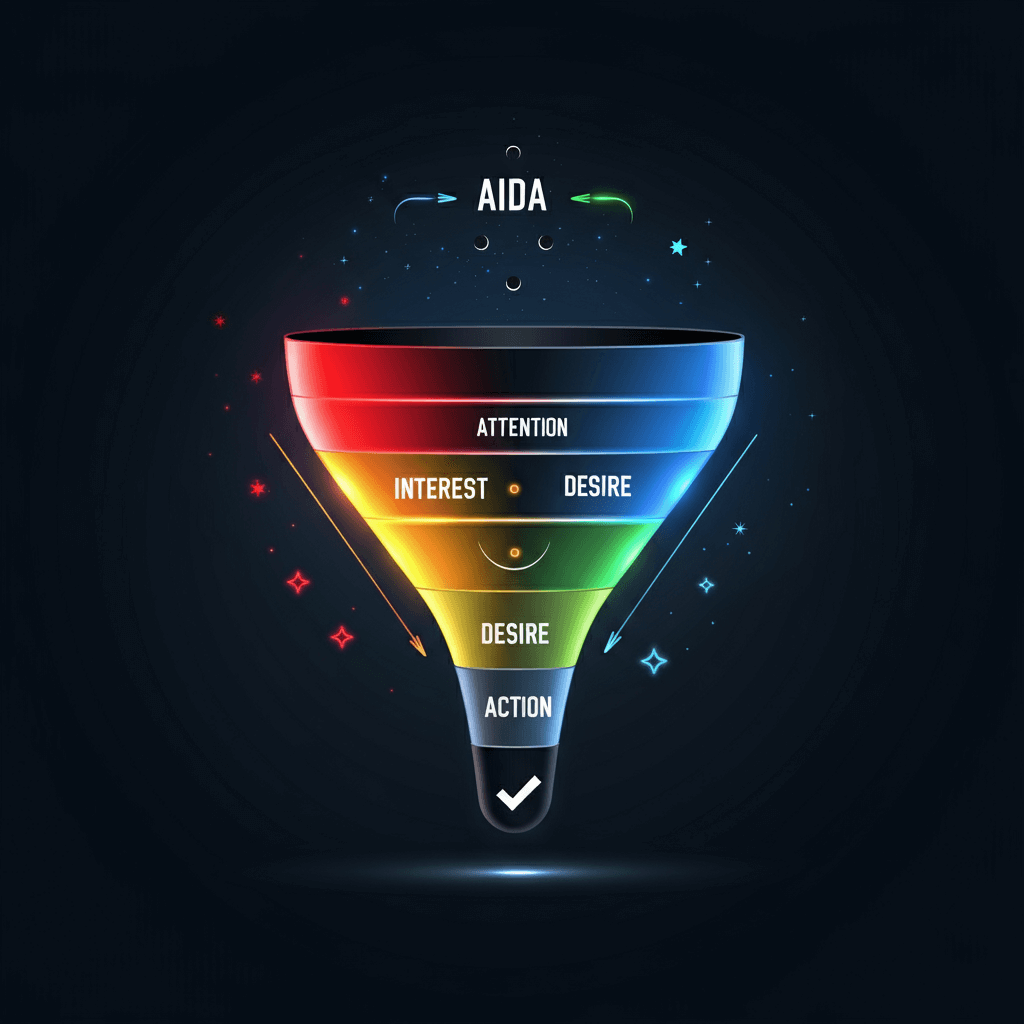 AIDA (Attention, Interest, Desire, Action)