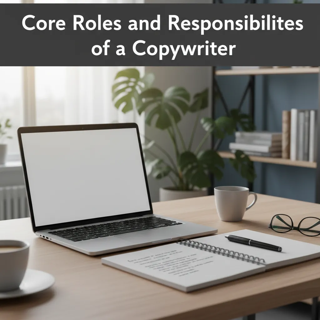 Copywriter working on content draft