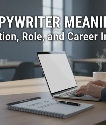Copywriter Meaning: Definition, Role, and Career Insights Copywriter working on content draft