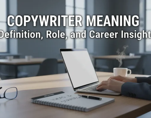Copywriter Meaning: Definition, Role, and Career Insights Copywriter working on content draft