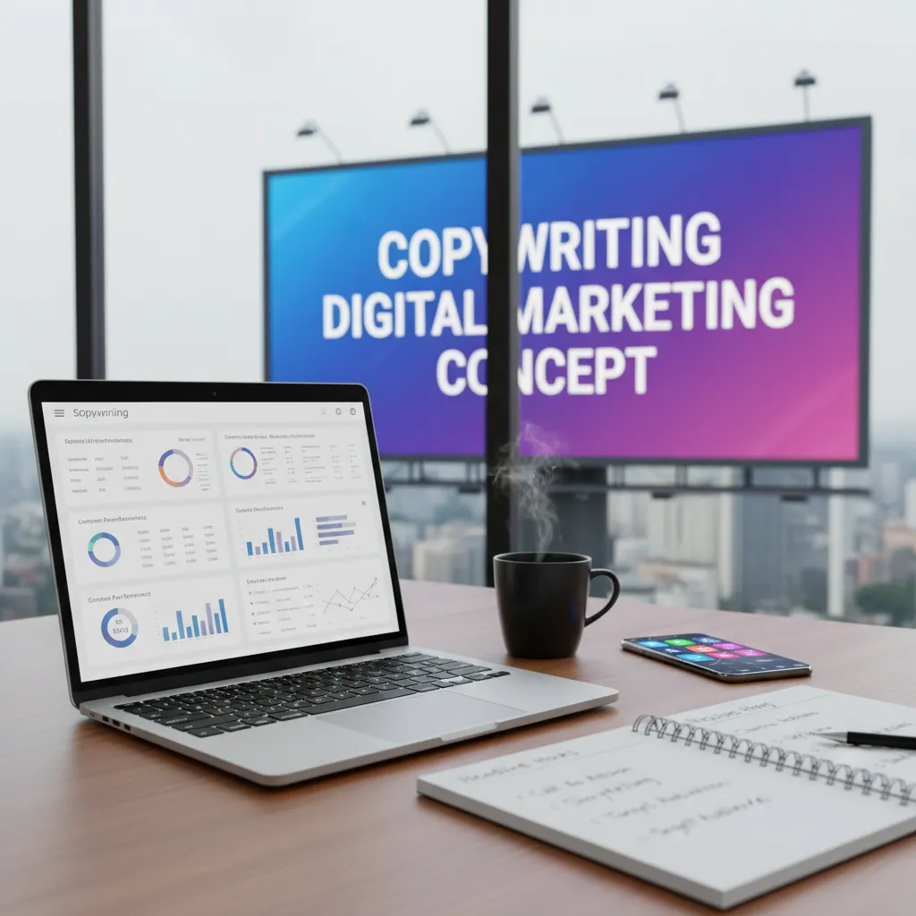 Copywriting digital marketing concept