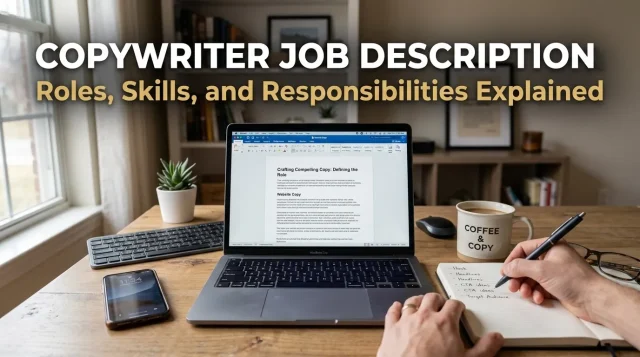 Copywriter job description overview diagram